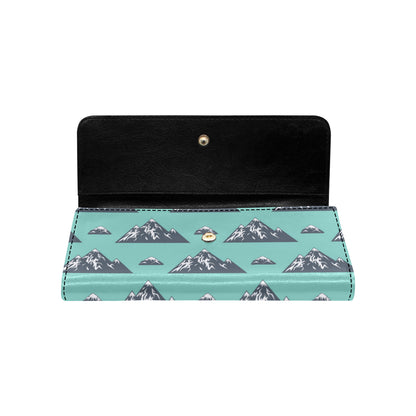 Mountain Pattern Print Design 01 Women's Trifold Wallet
