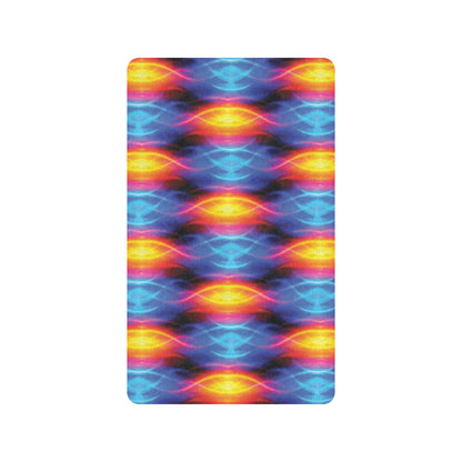 Flame Fire Blue Design Print Rubber Doormat
