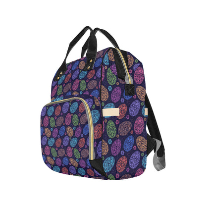 Easter Eggs Pattern Print Design RB012 Diaper Bag Backpack