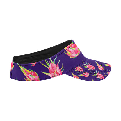 Dragonfruit Pattern Print Design DF02 Unisex Sun Visor