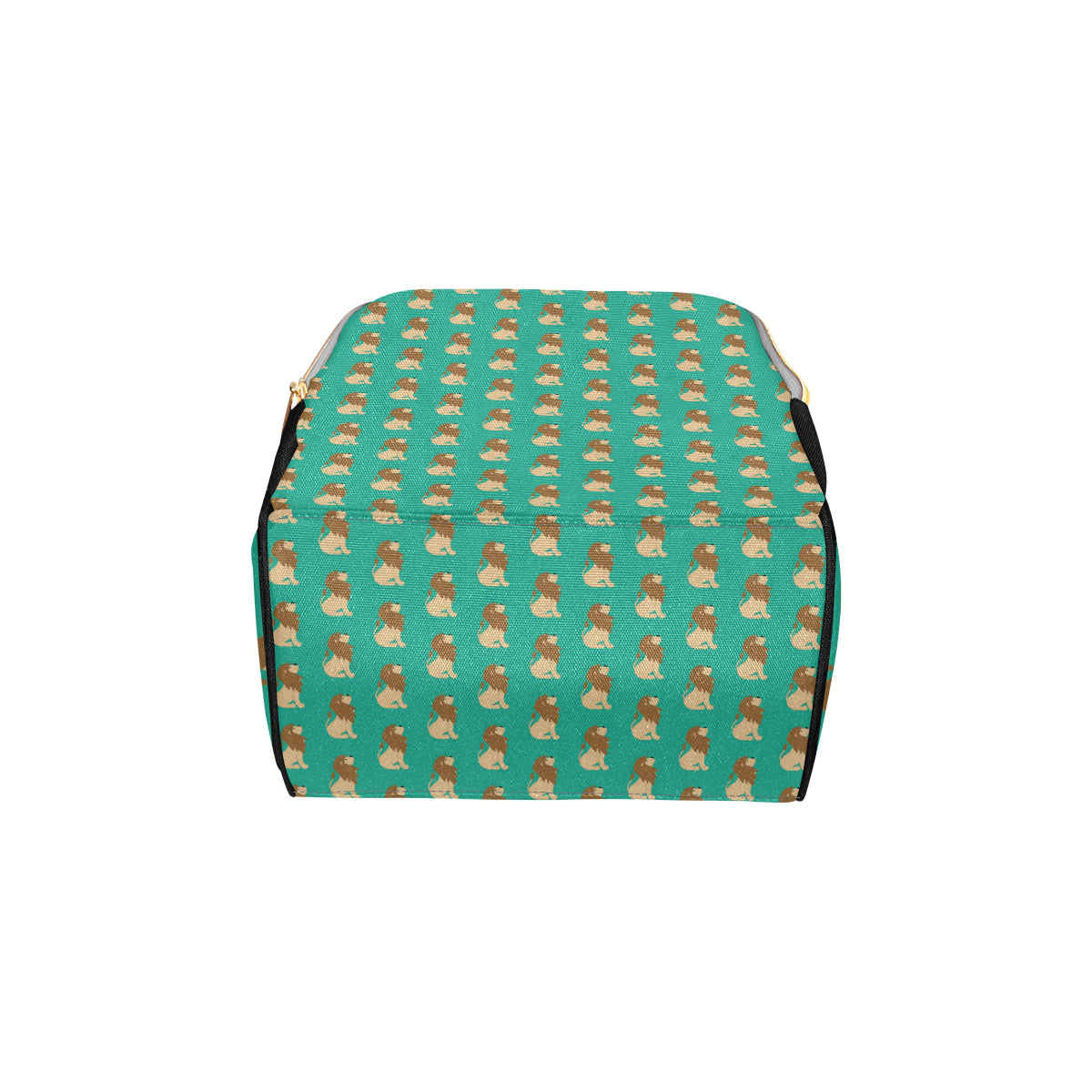 Lion Pattern Print Design 02 Diaper Bag Backpack