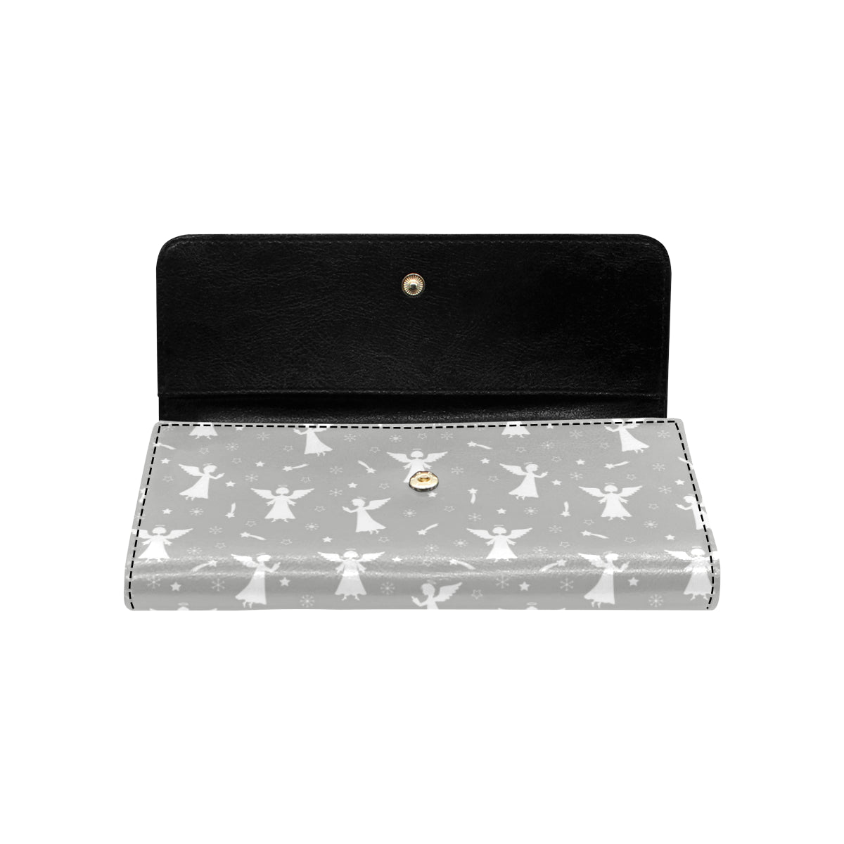 Angel Pattern Print Design 03 Women's Trifold Wallet
