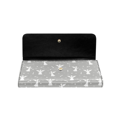 Angel Pattern Print Design 03 Women's Trifold Wallet