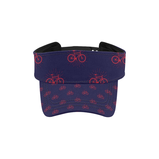 Bicycle Pattern Print Design 01 Unisex Sun Visor