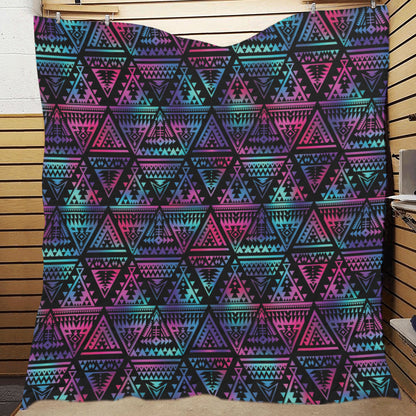 Tribal aztec Dark Multicolor Premium Quilt