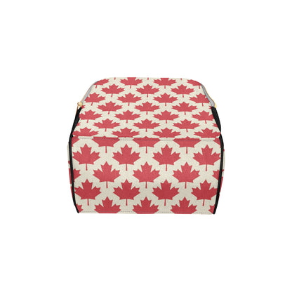 Maple Leaf Pattern Print Design 03 Diaper Bag Backpack