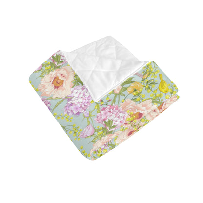 Hydrangea Pattern Print Design HD02 Premium Quilt