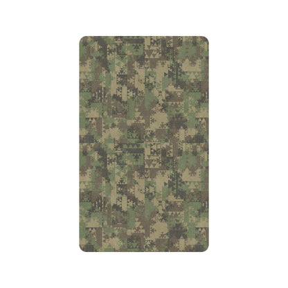 Camouflage Aztec Green Army Print Rubber Doormat