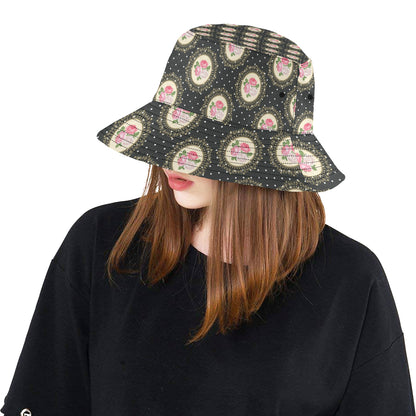 Rose Pattern Print Design RO015 Unisex Bucket Hat