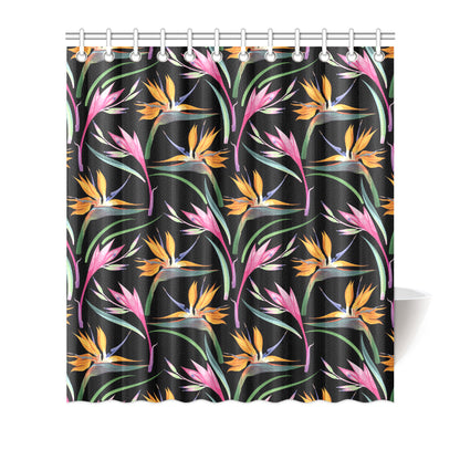 Tropical Flower Pattern Print Design TF017 Shower Curtain