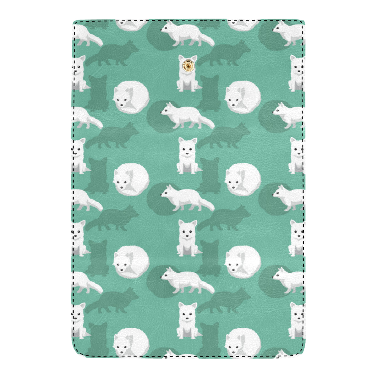 Arctic Fox Pattern Print Design Women's Trifold Wallet