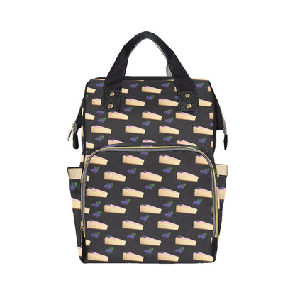 Cheesecake blueberry Pattern Print Design CK01 Diaper Bag Backpack