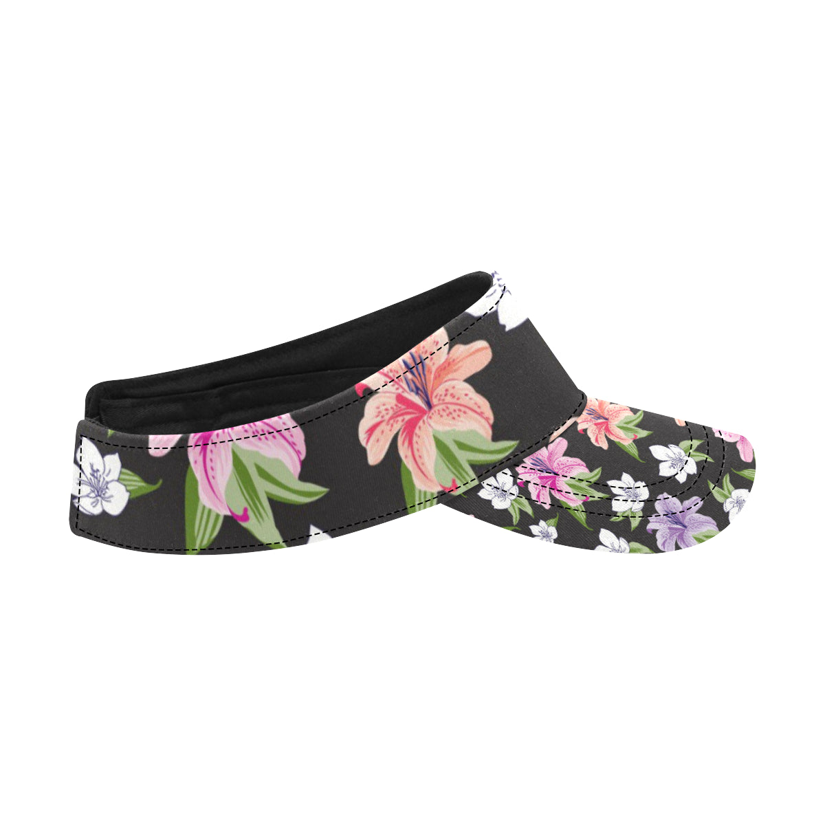 Lily Pattern Print Design LY02 Unisex Sun Visor