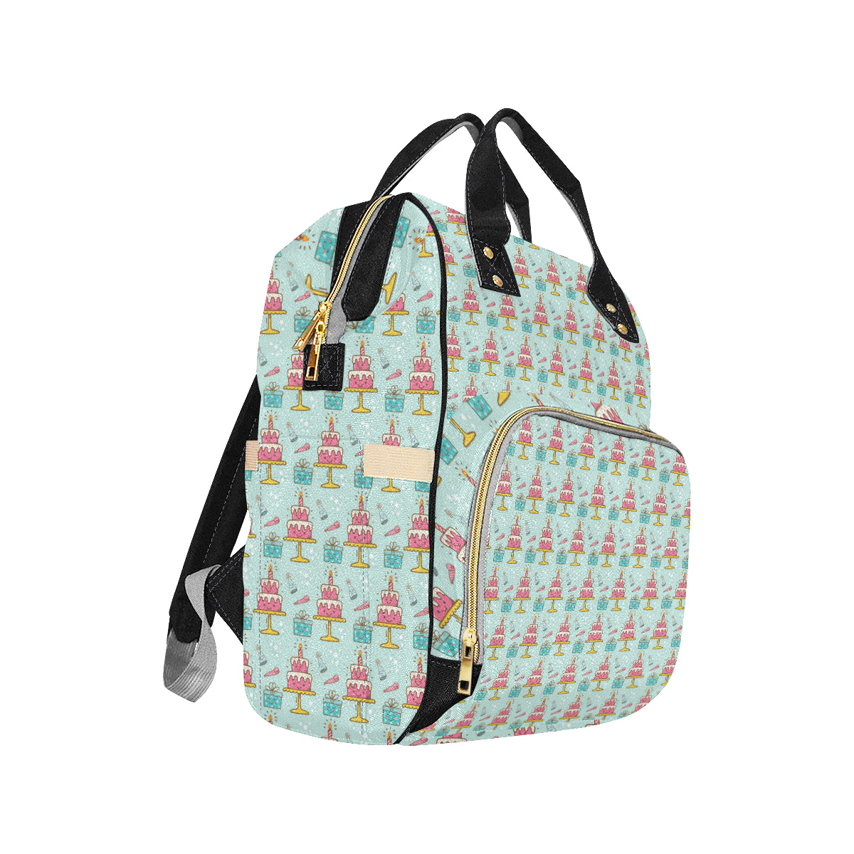 Cake Pattern Print Design 06 Diaper Bag Backpack