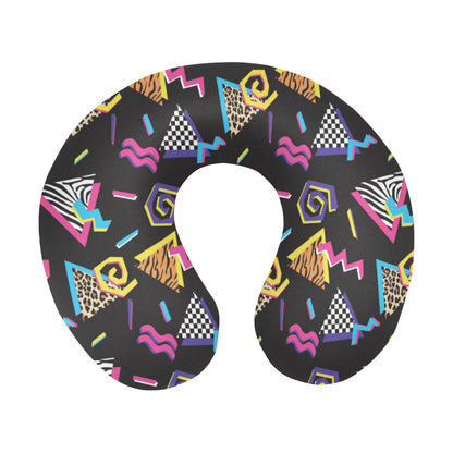 80s Pattern Print Design 3 U-Shaped Travel Neck Pillow