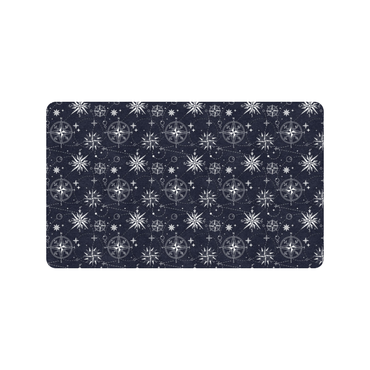 Nautical Sky Design Themed Print Rubber Doormat