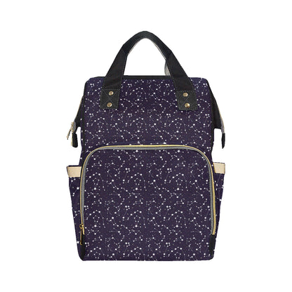 Zodiac Star Pattern Design Print Diaper Bag Backpack