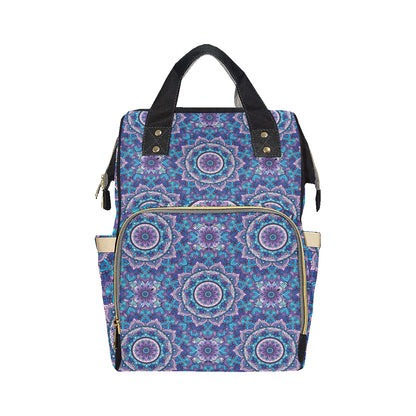 Mandala Pattern Print Design 04 Diaper Bag Backpack