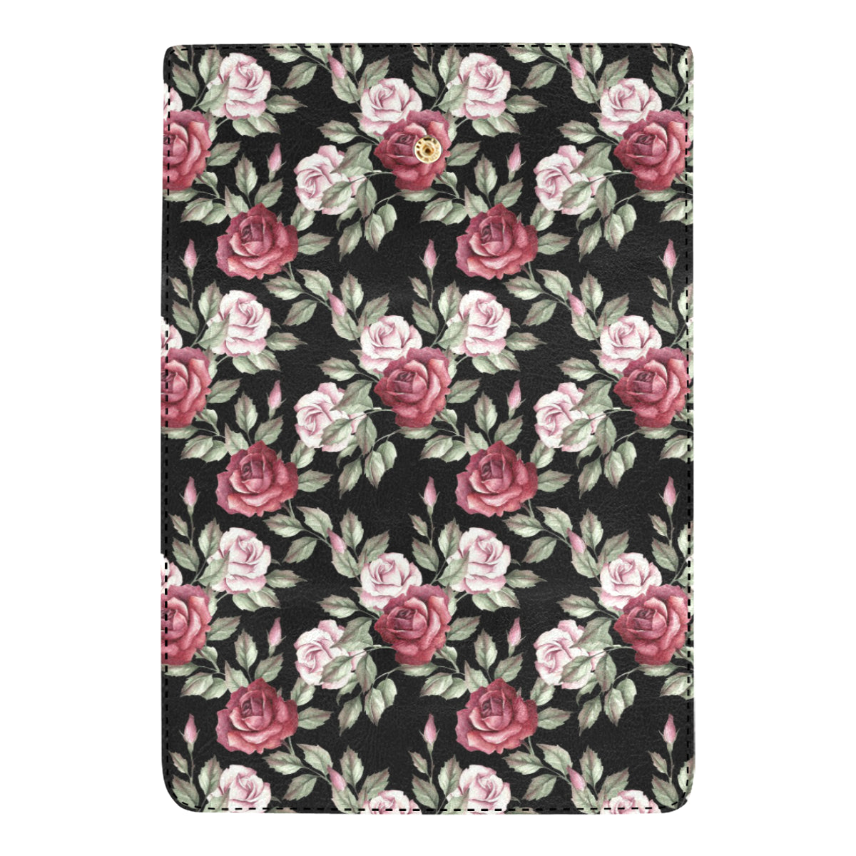 Rose Red Pink Pattern Print Design RO03 Women's Trifold Wallet
