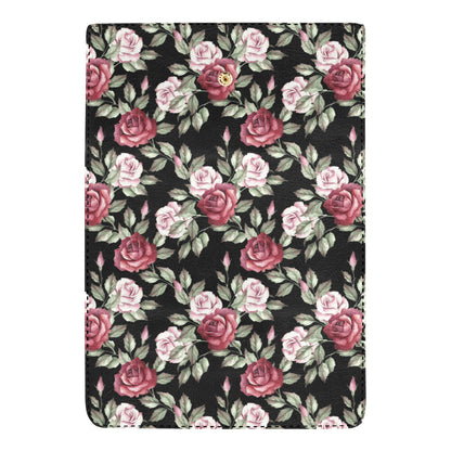 Rose Red Pink Pattern Print Design RO03 Women's Trifold Wallet