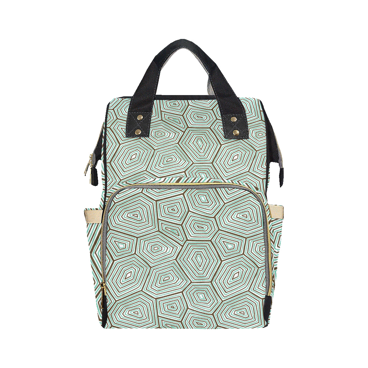 Sea Turtle Skin Print Diaper Bag Backpack