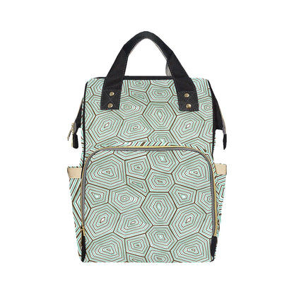 Sea Turtle Skin Print Diaper Bag Backpack