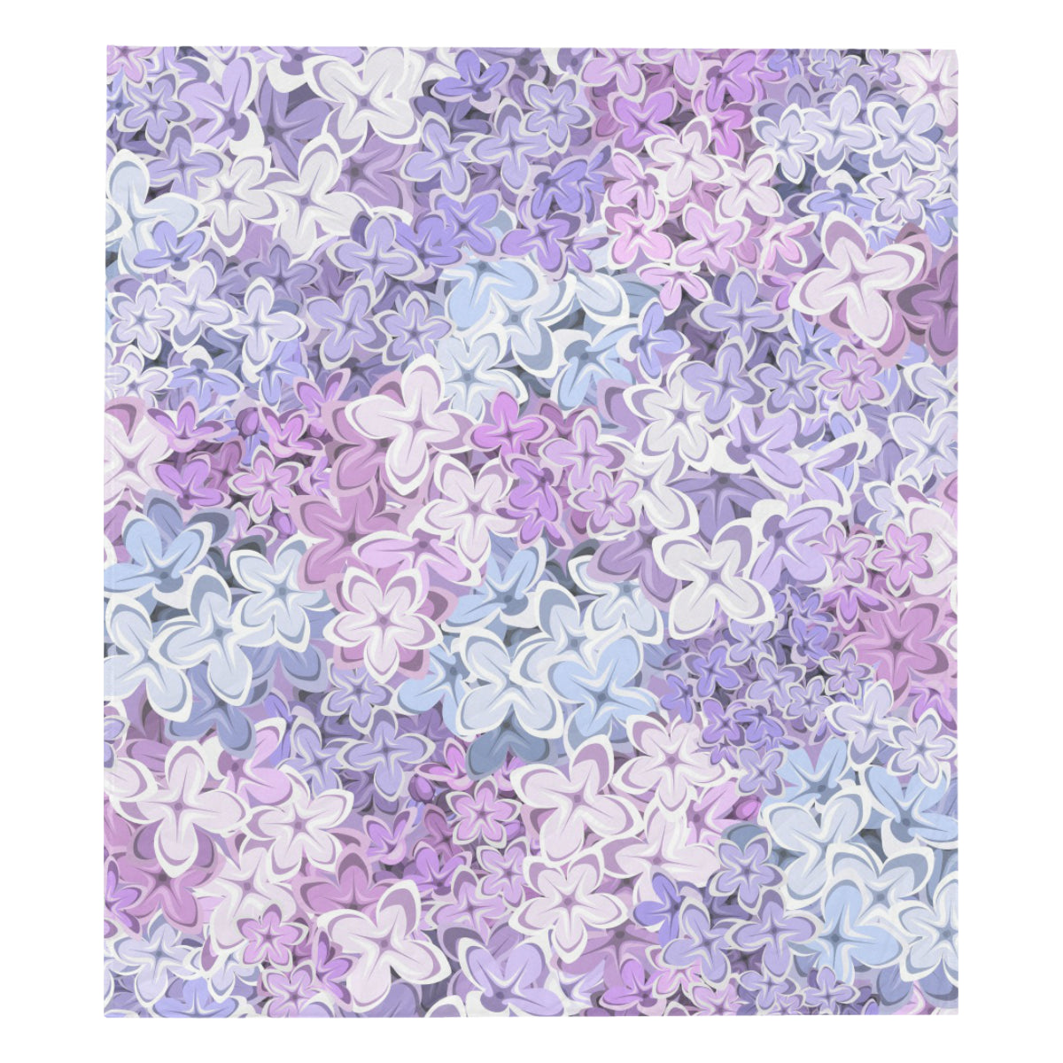 Lilac Pattern Print Design LI01 Premium Quilt