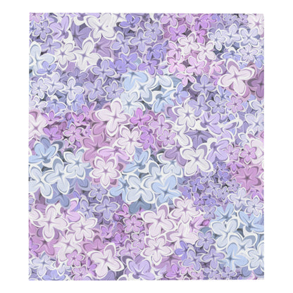 Lilac Pattern Print Design LI01 Premium Quilt