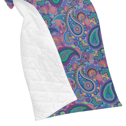 Paisley Colorful Pattern Print Design A02 Premium Quilt