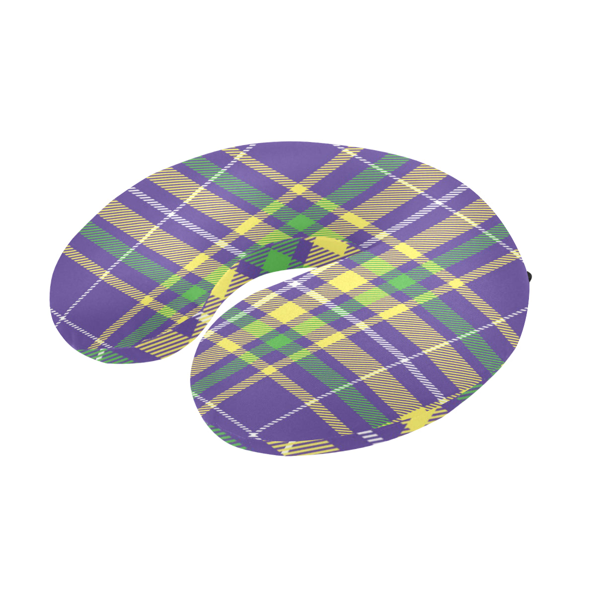Mardi Gras Pattern Print Design 010 U-Shaped Travel Neck Pillow