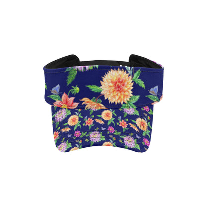 Dahlia Pattern Print Design DH010 Unisex Sun Visor