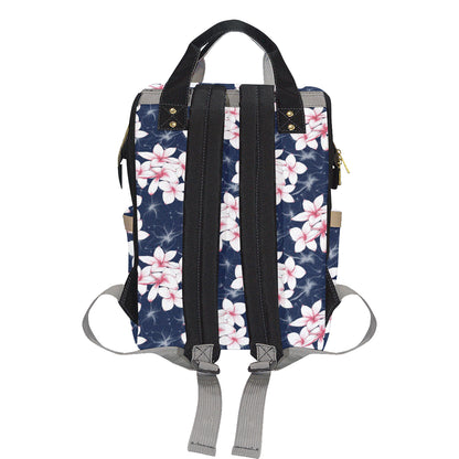 Plumeria Pattern Print Design PM017 Diaper Bag Backpack