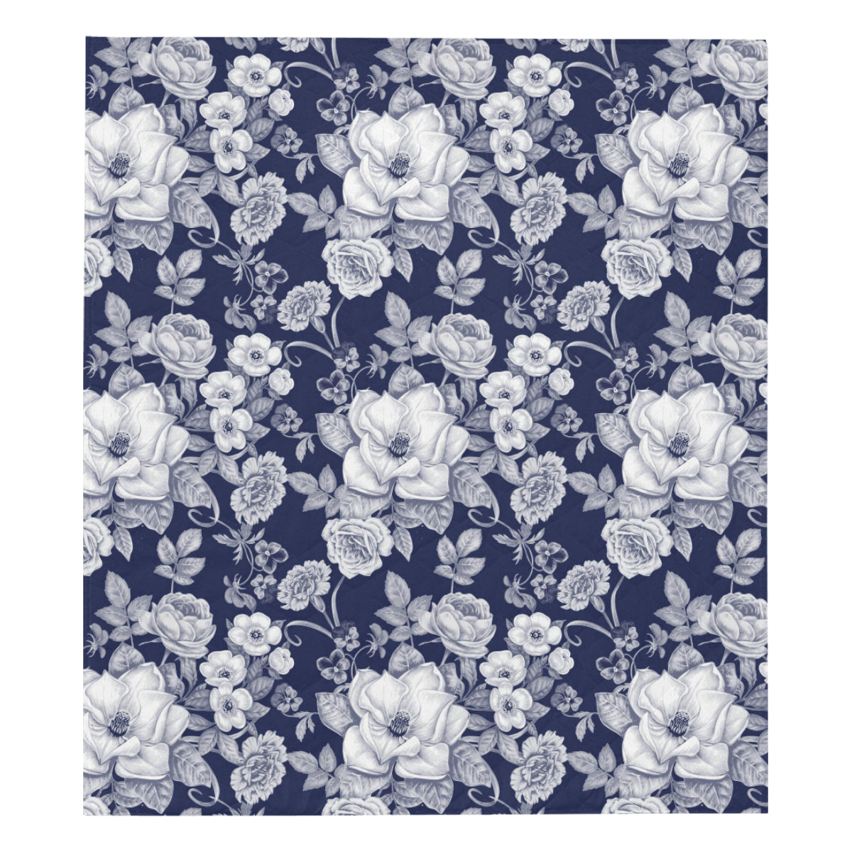 Floral Infrared Pattern Premium Quilt