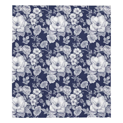Floral Infrared Pattern Premium Quilt
