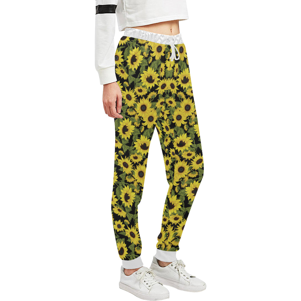 Sunflower Fresh Bright Color Print Unisex Sweatpants