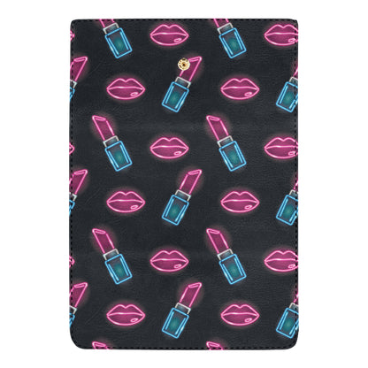 Lipstick Color Neon Pattern Print Design 03 Women's Trifold Wallet