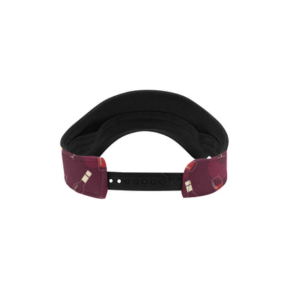 Wine Themed Pattern Print Unisex Sun Visor