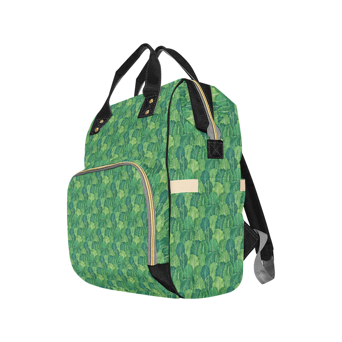 Cabbage Pattern Print Design 02 Diaper Bag Backpack