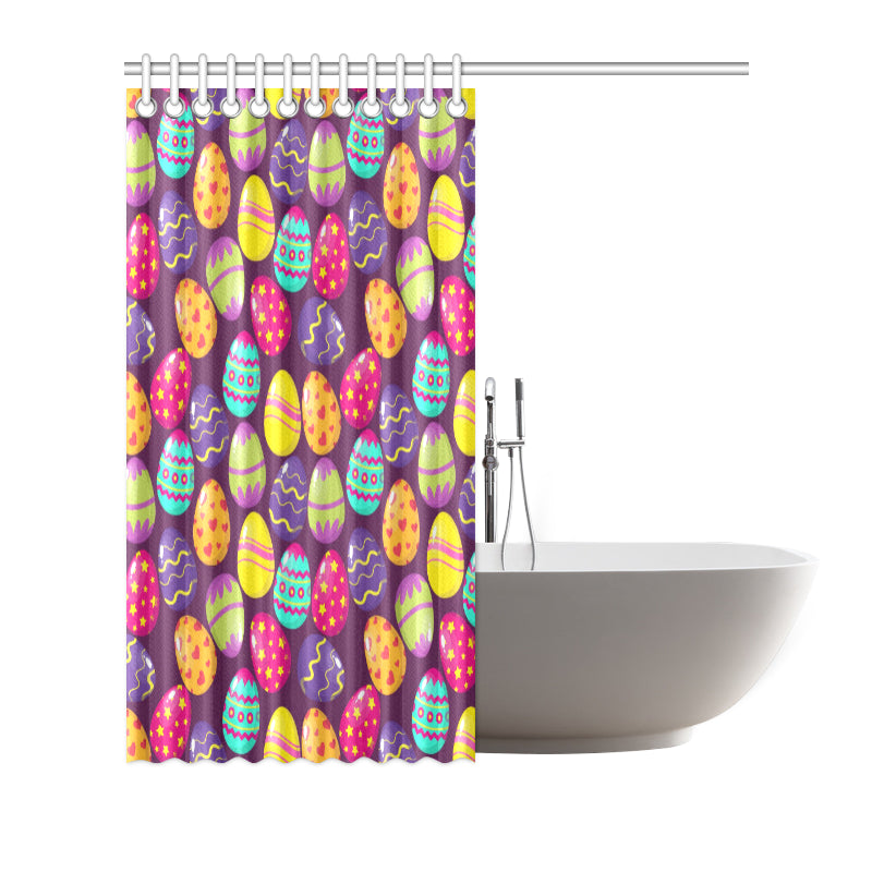 Easter Eggs Pattern Print Design RB04 Shower Curtain
