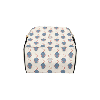 Rat Pattern Print Design 03 Diaper Bag Backpack
