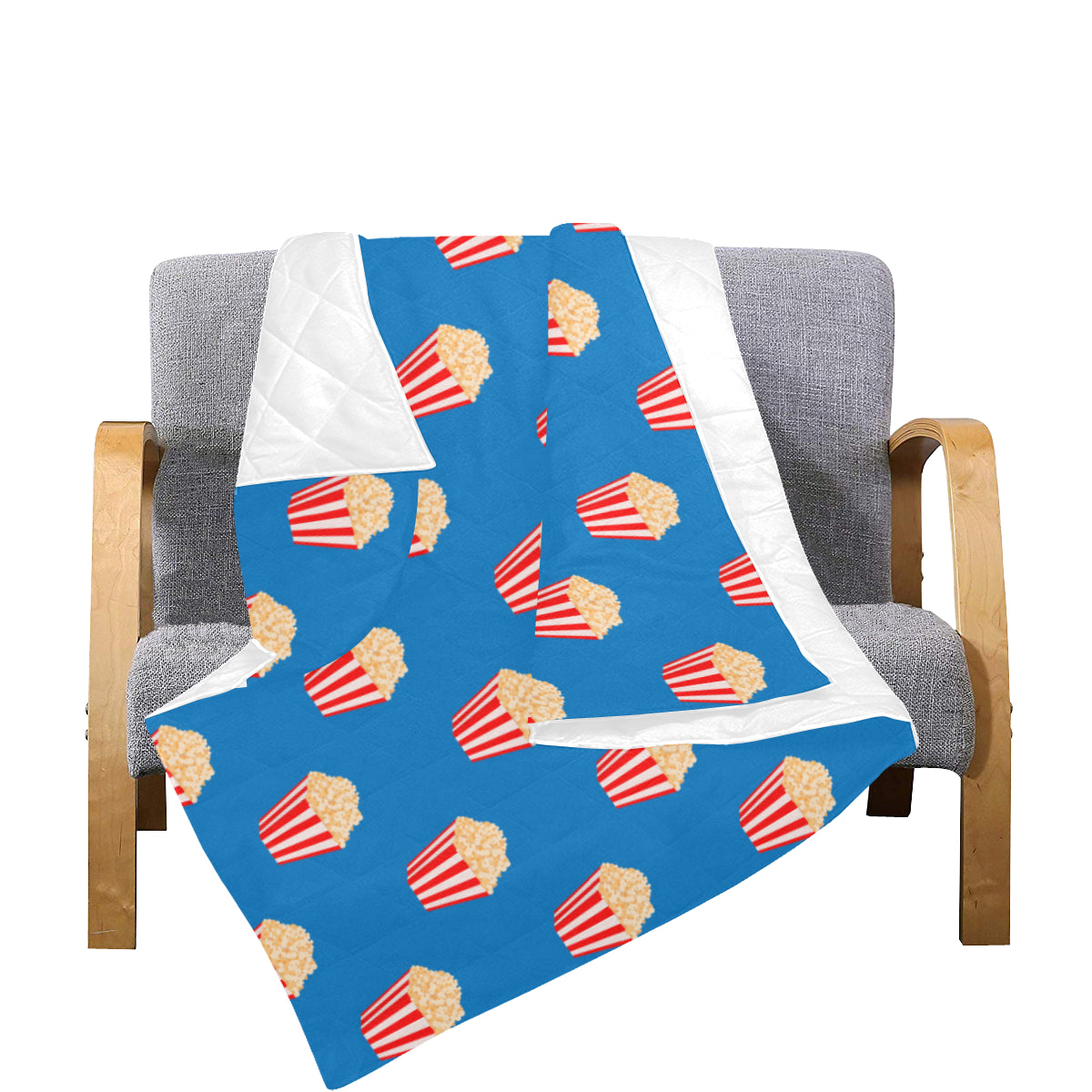 Popcorn Pattern Print Design A04 Premium Quilt