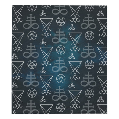 Pentagram Pattern Print Design A03 Premium Quilt