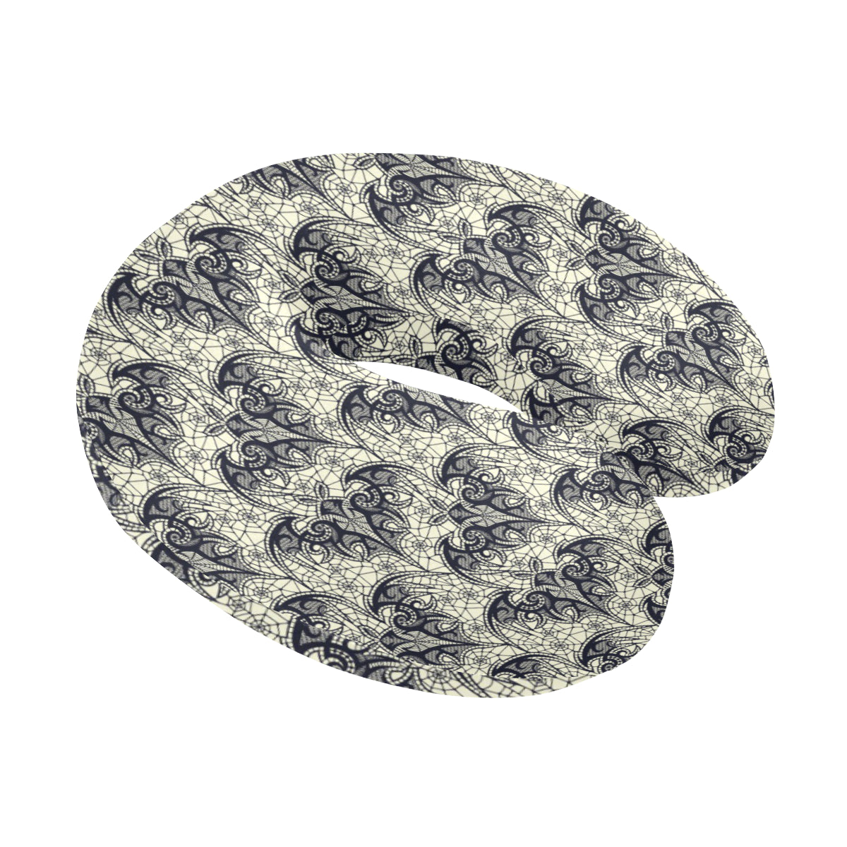Bat Tribal Pattern Print Design 06 U-Shaped Travel Neck Pillow