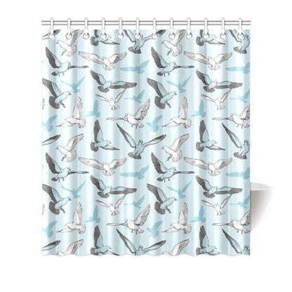 Pigeon Pattern Print Design 03 Shower Curtain