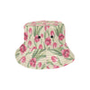 Tulip Pink Pattern Print Design TP06 Unisex Bucket Hat