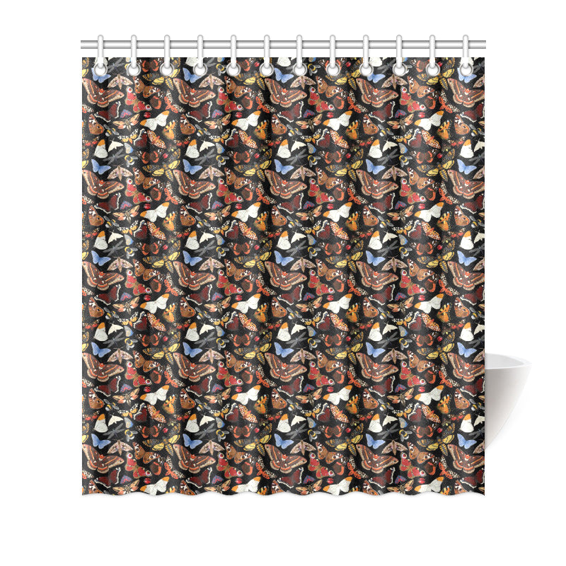 Butterfly Pattern Print Design 08 Shower Curtain