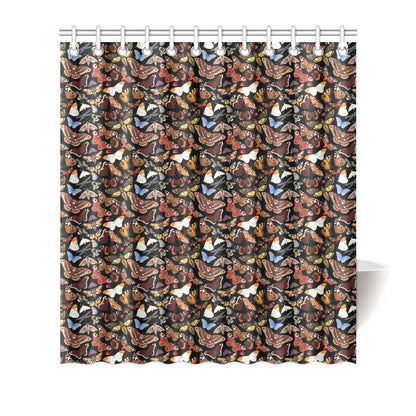 Butterfly Pattern Print Design 08 Shower Curtain