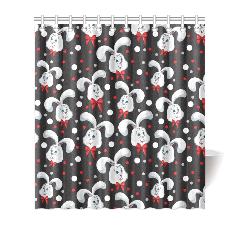 Rabbit Pattern Print Design RB012 Shower Curtain