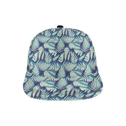 Fern Leave Summer Print Pattern Snapback Cap