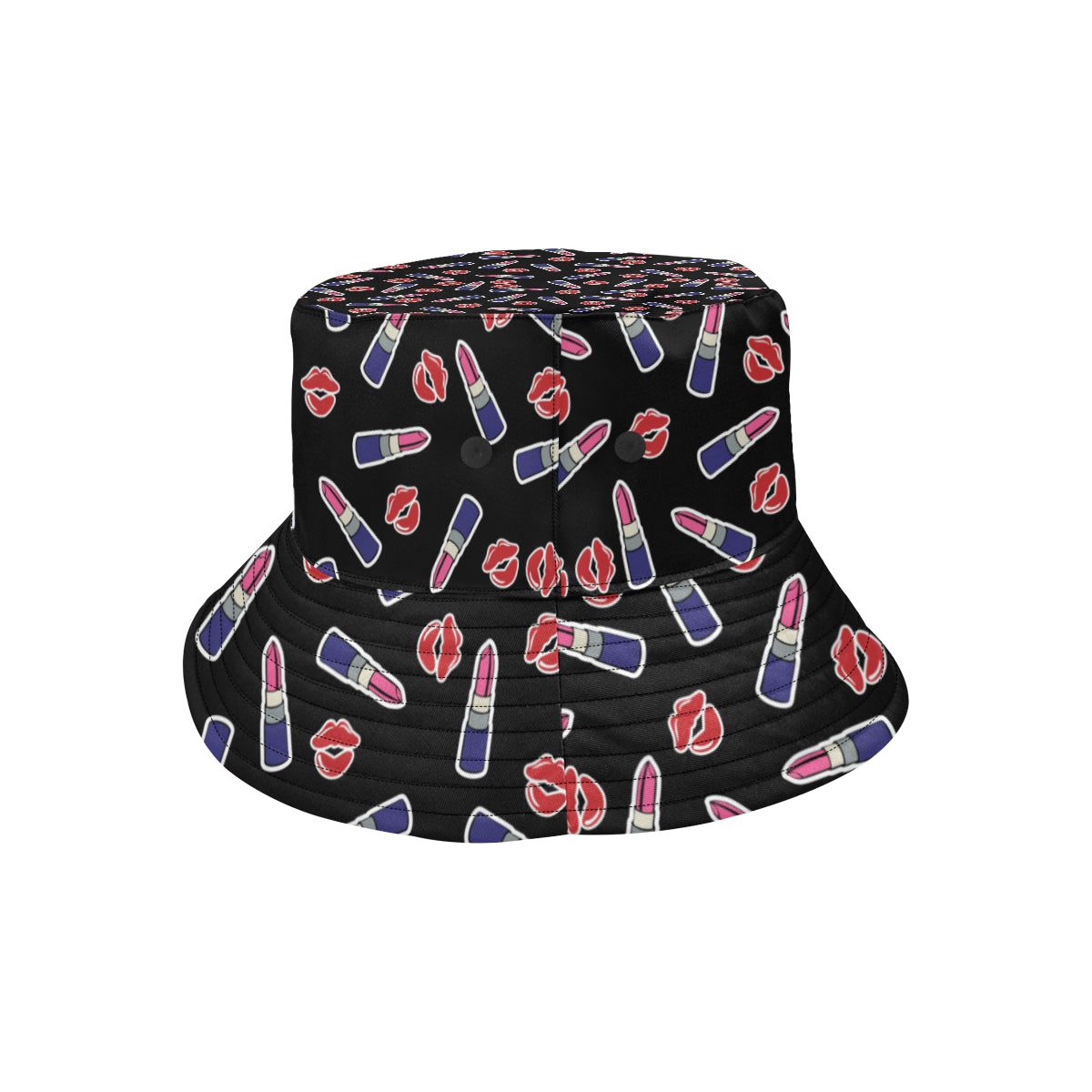Lipstick Pattern Print Design LT01 Unisex Bucket Hat